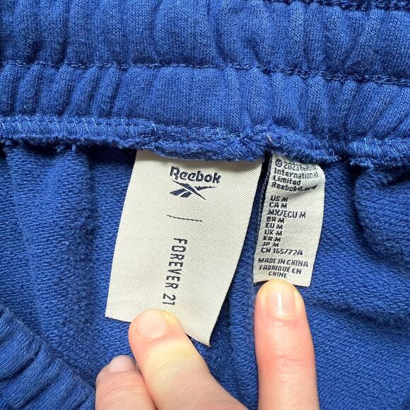 Reebok x Forever 21 Blue Flared Sweatpants Women’s Size Medium - Picture 4 of 6